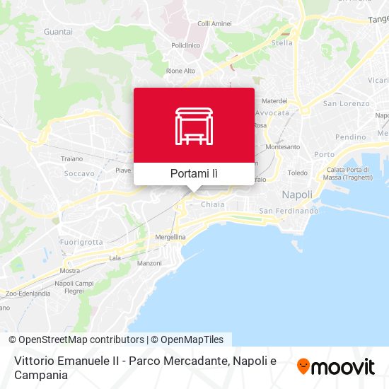 Mappa Vittorio Emanuele II - Parco Mercadante