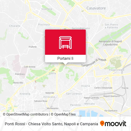 Mappa Ponti Rossi - Chiesa Volto Santo