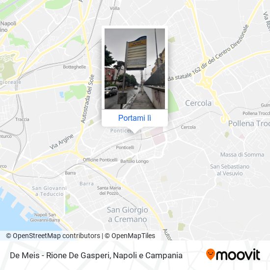 Mappa De Meis - Rione De Gasperi