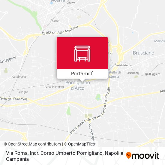 Mappa Via Roma, Incr. Corso Umberto Pomigliano