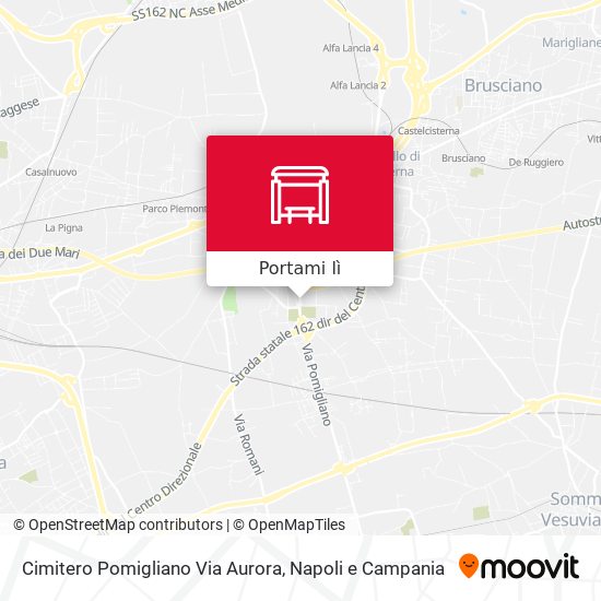 Mappa Cimitero Pomigliano Via Aurora