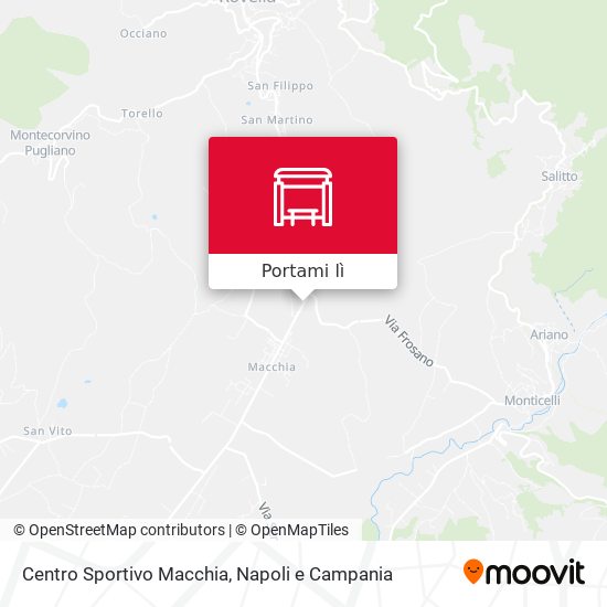 Mappa Centro Sportivo Macchia
