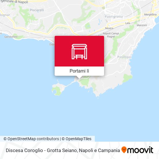 Mappa Discesa Coroglio - Grotta Seiano