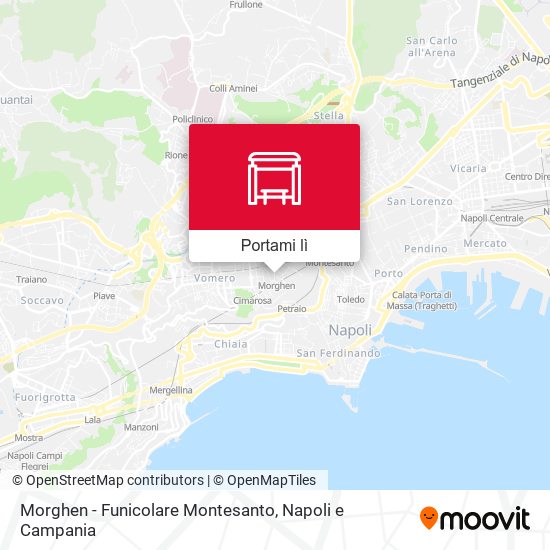 Mappa Morghen - Funicolare Montesanto