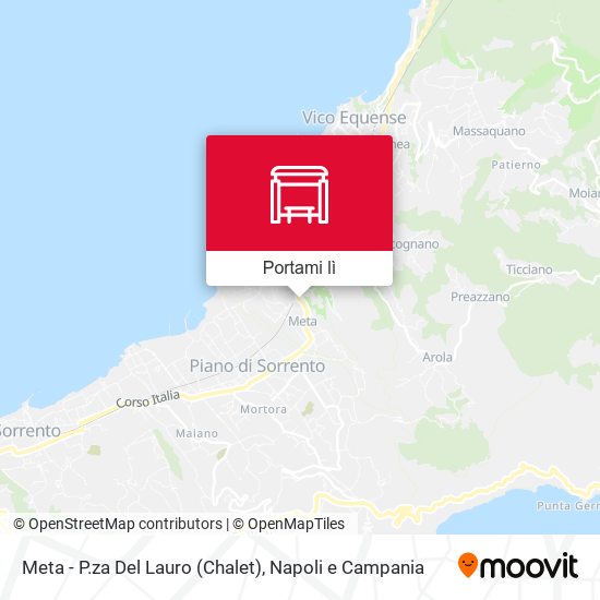 Mappa Meta - P.za Del Lauro (Chalet)
