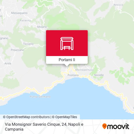 Mappa Via Monsignor Saverio Cinque, 24
