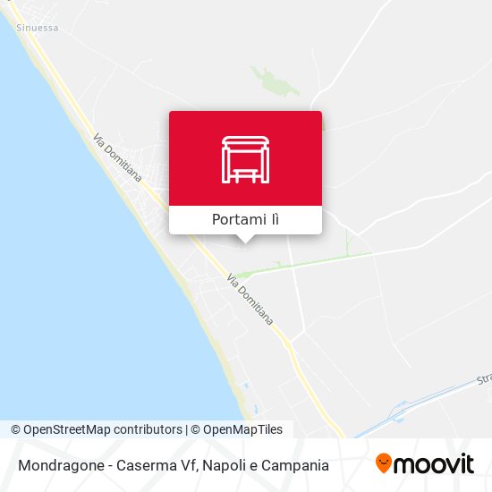 Mappa Mondragone - Caserma Vf
