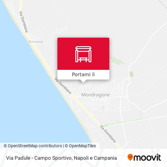 Mappa Via Padule - Campo Sportivo