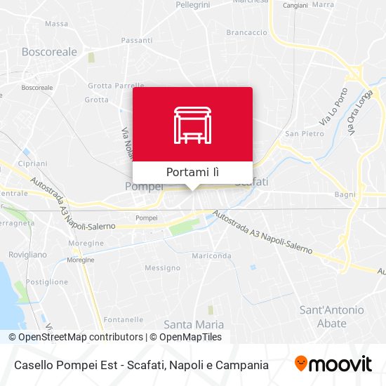 Mappa Casello Pompei Est - Scafati