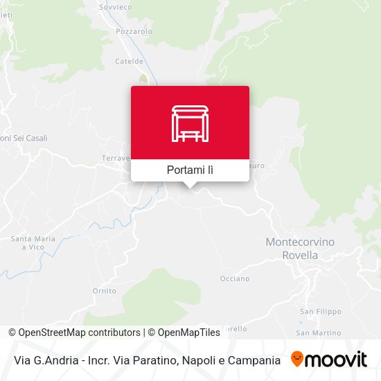 Mappa Via G.Andria - Incr. Via Paratino