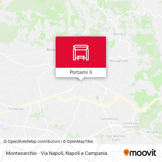 Mappa Montesarchio - Via Napoli