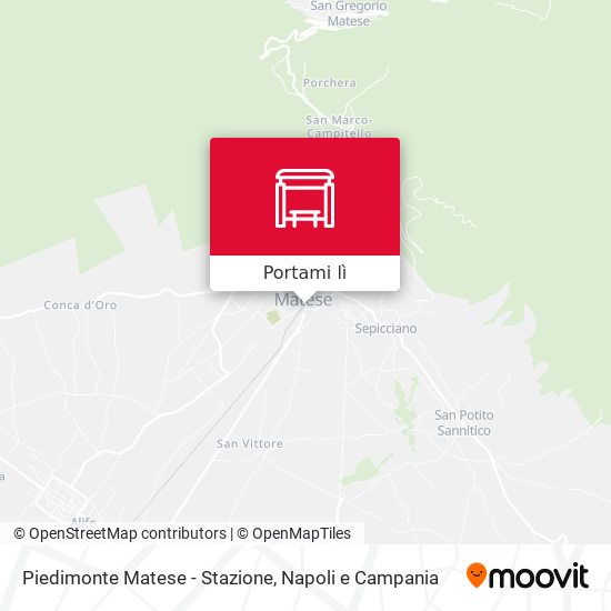 Mappa Piedimonte Matese - Stazione