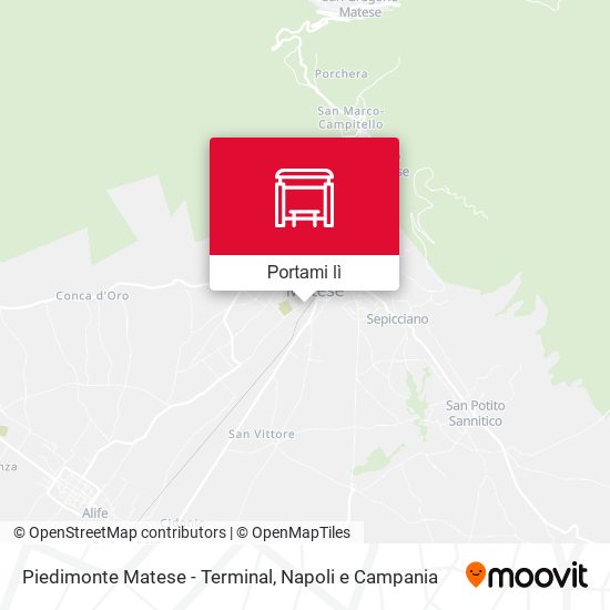 Mappa Piedimonte Matese - Terminal