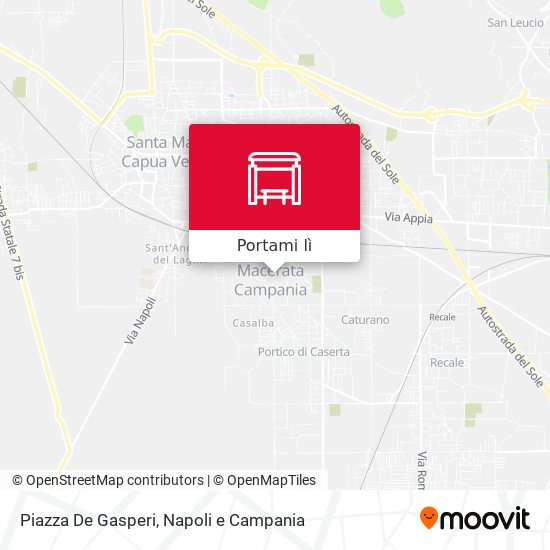 Mappa Piazza De Gasperi