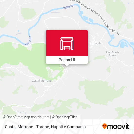 Mappa Castel Morrone - Torone