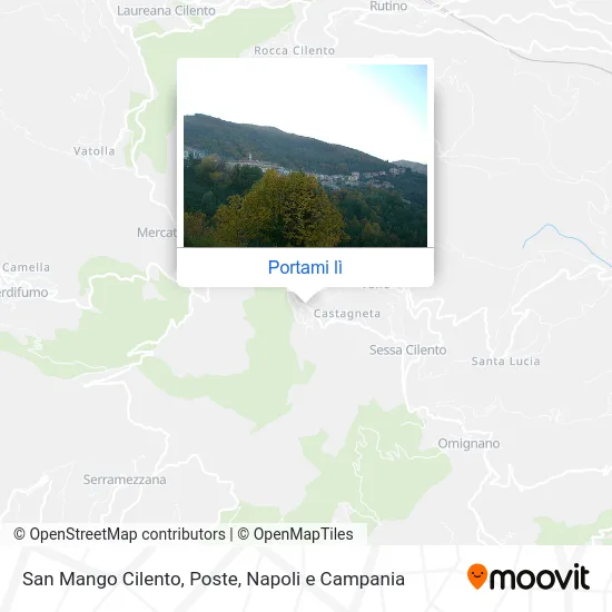 Mappa San Mango Cilento, Poste