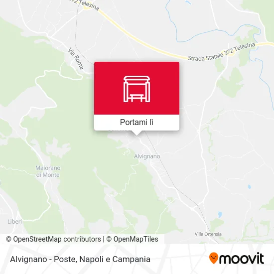 Mappa Alvignano - Poste
