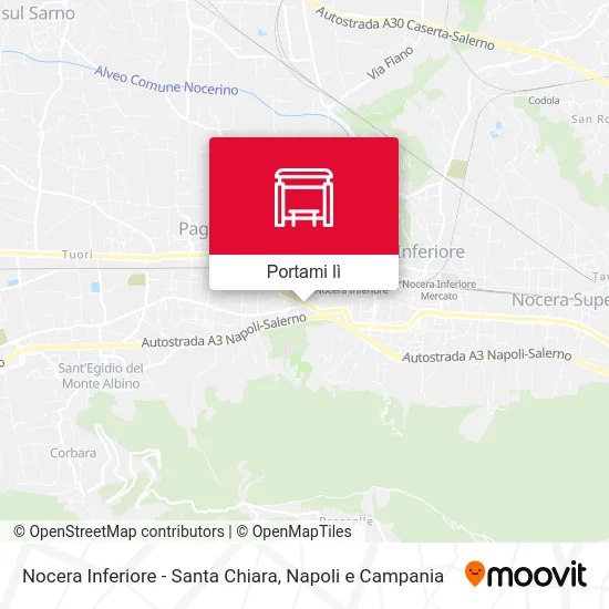 Mappa Nocera Inferiore - Santa Chiara