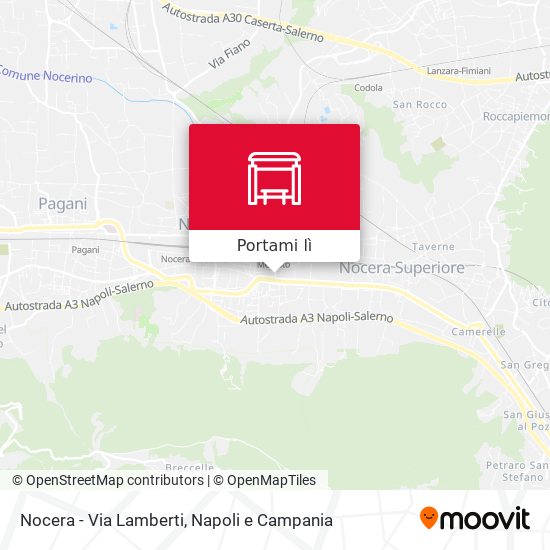Mappa Nocera - Via Lamberti