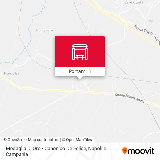 Mappa Medaglia D' Oro - Canonico De Felice