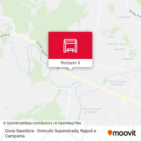 Mappa Gioia Sannitica - Svincolo Superstrada