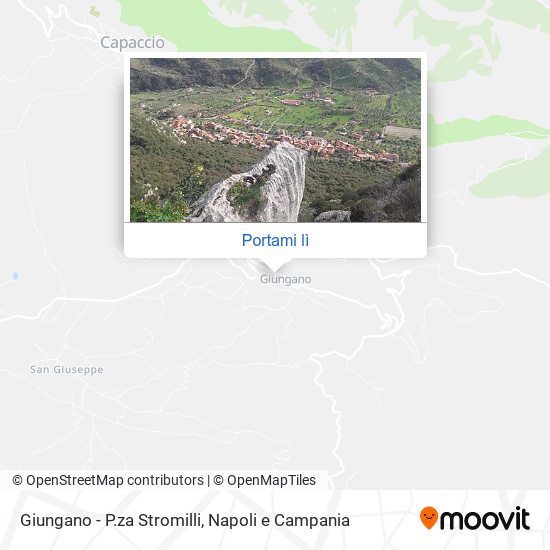Mappa Giungano - P.za Stromilli