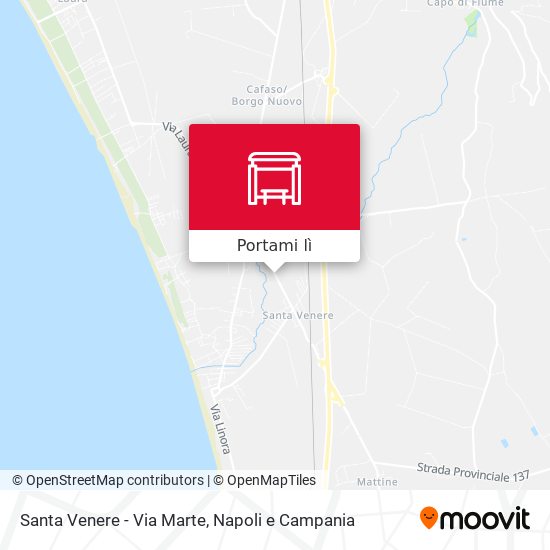 Mappa Santa Venere - Via Marte