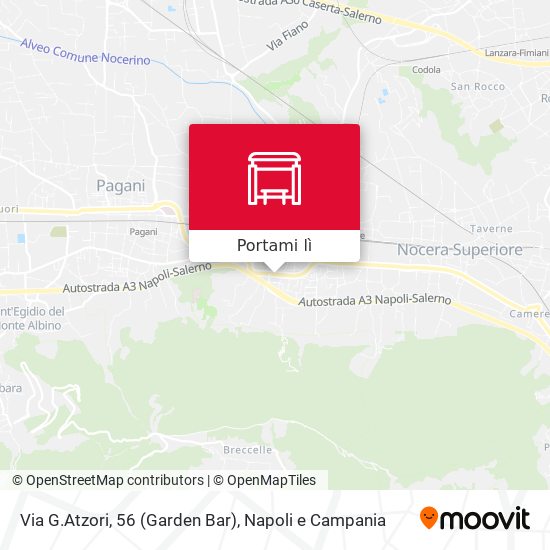 Mappa Via G.Atzori, 56 (Garden Bar)