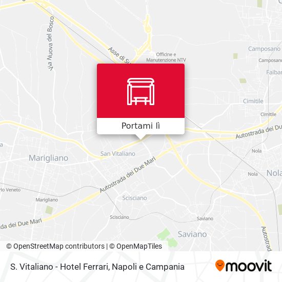 Mappa S. Vitaliano - Hotel Ferrari