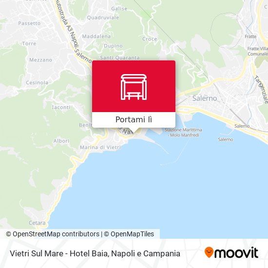 Mappa Vietri Sul Mare - Hotel Baia