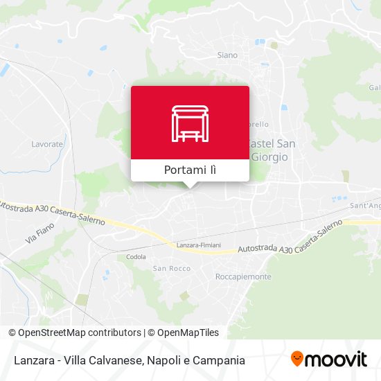 Mappa Lanzara - Villa Calvanese