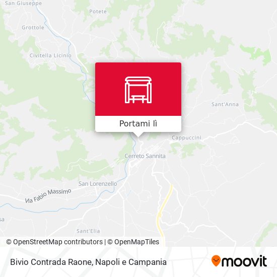 Mappa Bivio Contrada Raone