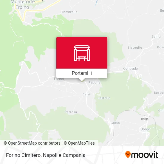 Mappa Forino Cimitero