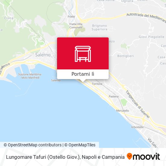 Mappa Lungomare Tafuri (Ostello Giov.)