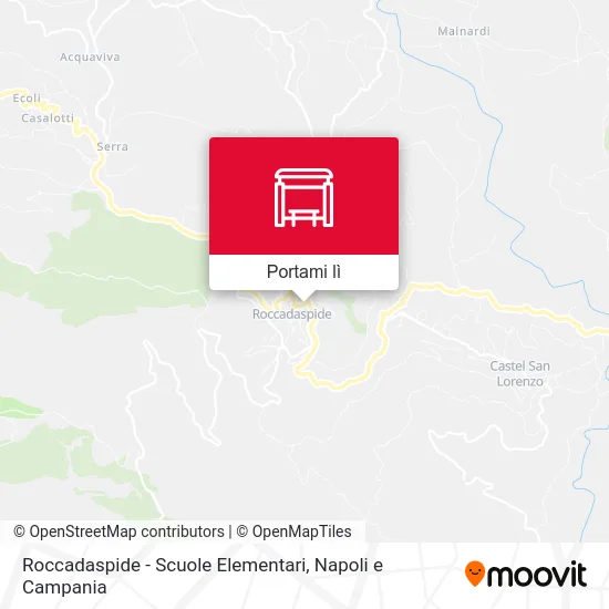 Mappa Roccadaspide - Scuole Elementari