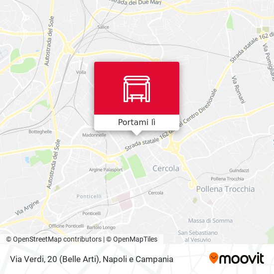 Mappa Via Verdi, 20 (Belle Arti)
