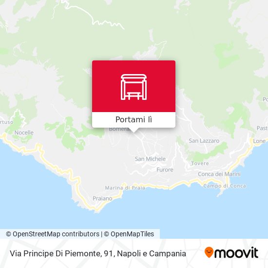Mappa Via Principe Di Piemonte, 91