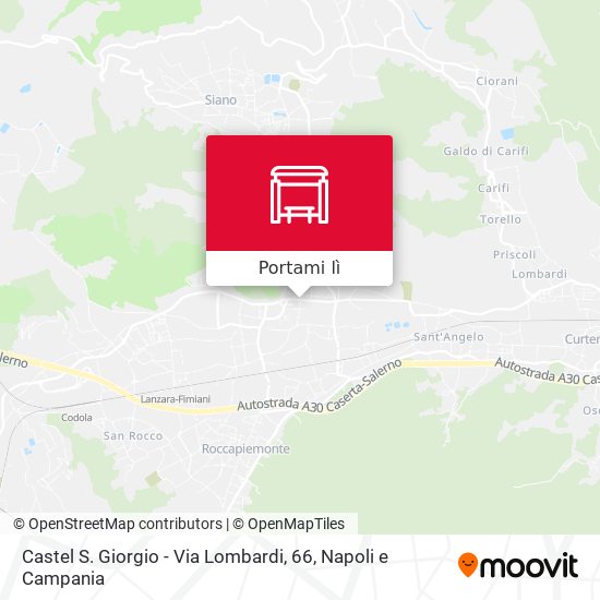 Mappa Castel S. Giorgio - Via Lombardi, 66