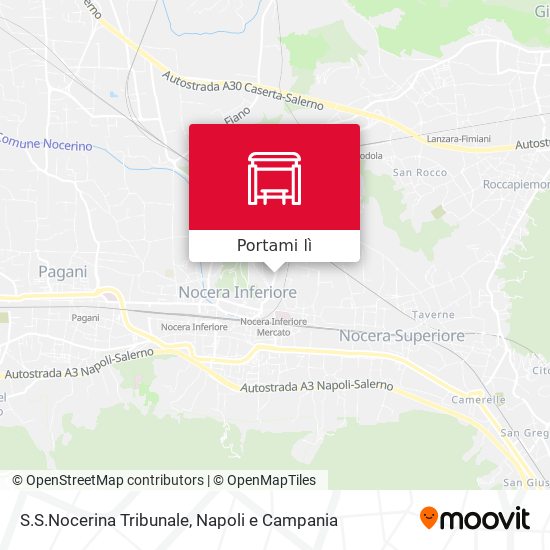 Mappa S.S.Nocerina Tribunale