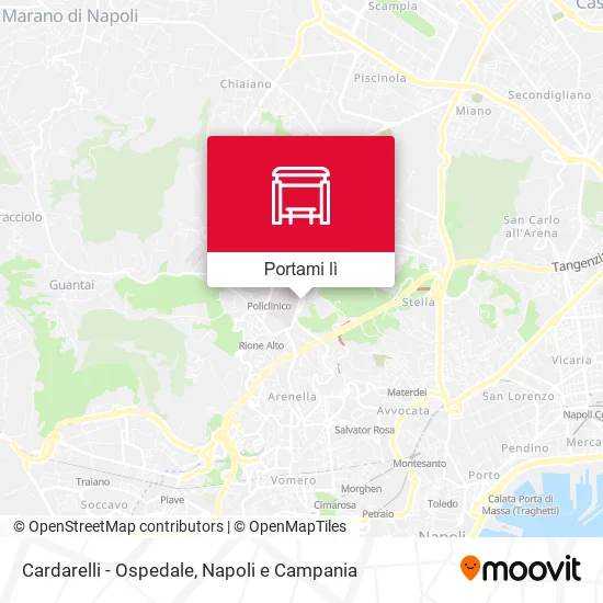 Mappa Cardarelli - Ospedale