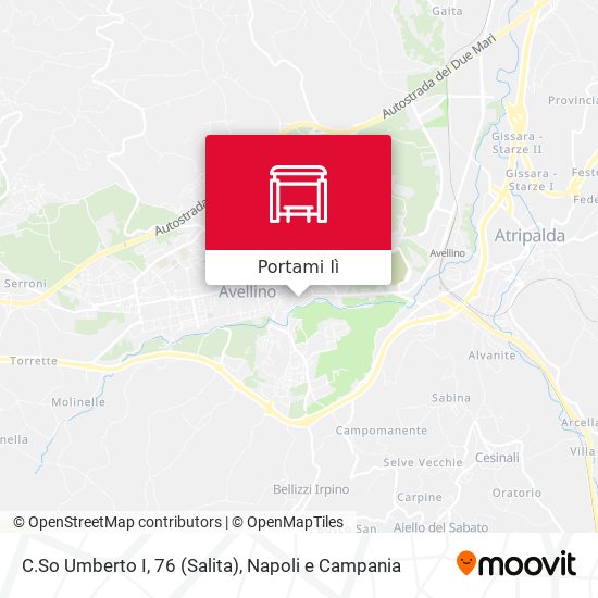 Mappa C.So Umberto I, 76 (Salita)