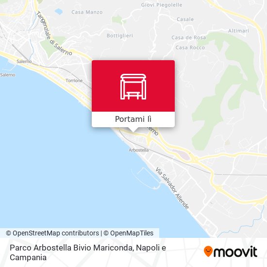 Mappa Parco Arbostella Bivio Mariconda