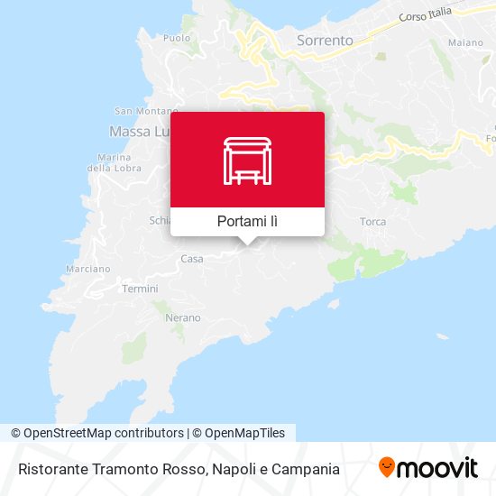 Mappa Ristorante Tramonto Rosso