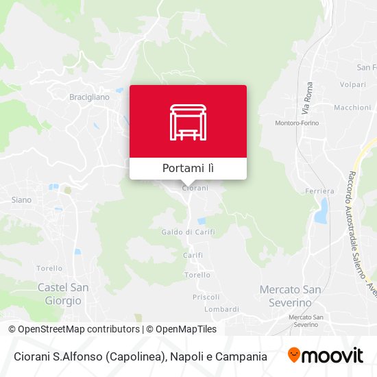 Mappa Ciorani S.Alfonso (Capolinea)