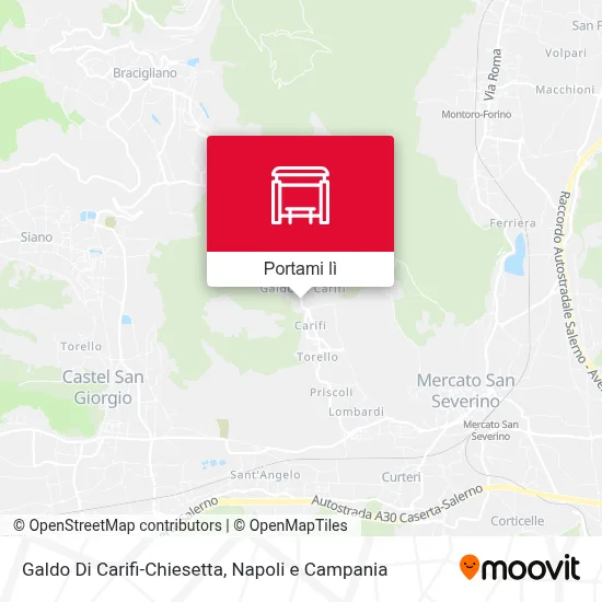 Mappa Galdo Di Carifi-Chiesetta