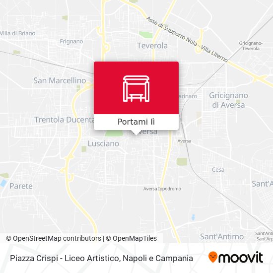 Mappa Piazza Crispi - Liceo Artistico