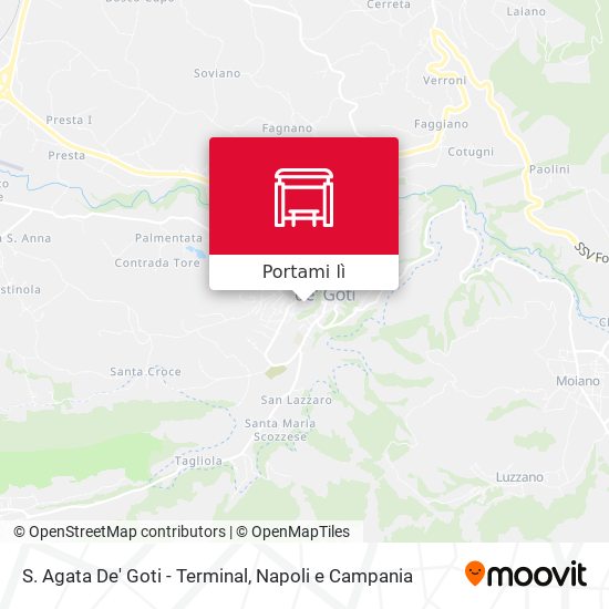 Mappa S. Agata De' Goti - Terminal
