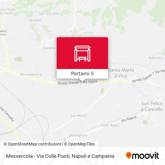 Mappa Messercola - Via Colle Puoti