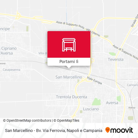 Mappa San Marcellino - Bv. Via Ferrovia