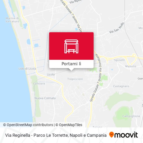 Mappa Via Reginella - Parco Le Torrette